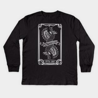 Cryptid Tarot Series: Wolpertinger Kids Long Sleeve T-Shirt